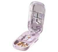 Coupe-Comprimé | Organisateur Portable pour Couper les Médicaments | Étui de Découpe Quotidien pour Adultes Infirmiers Maison École Bureau Hôpital Voyage