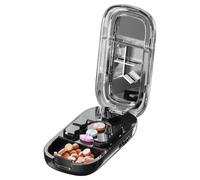 Coupe-Comprimé Séparateur Pilulier Hebdomadaire et | Broyeur De Comprimés Portable Pour Stockage Hebdomadaire Maison Aînés Adultes Infirmiers École Camping Travail Bureau