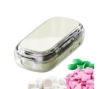 Coupe-Comprimé Séparateur Pilulier Hebdomadaire et | Porte-Séparateur De Médicament Portable Pour Stockage Hebdomadaire Maison Aînés Adultes Infirmiers École Camping Travail