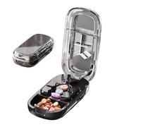 Coupe Comprimés pour Halbieren, Dritteln & Vierteln - Coupe-Pilule Professionnel | Organisateur de Médicaments | Coupe-Médicament Portable pour Voyage & Animaux, Matériau ABS