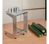 Coupe-concombre, coupe-légumes manuel avec 2 lames, diamètre de coupe de 50 mm pour une surface de coupe lisse et soignée, idéal pour la restauration et la préparation des aliments