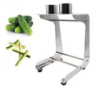 Coupe-concombre en acier inoxydable, outil portable pour carottes, diamètre de coupe de 45 mm, tranches 10 fois/minute, idéal pour la fabrication de salades, la cuisine, la préparation de sushis