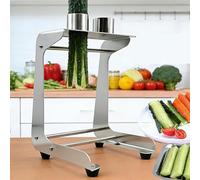 Coupe-concombre manuel en acier inoxydable avec lames pour une coupe rapide, idéal pour la fabrication de sushis et la préparation de salades dans la cuisine à la maison