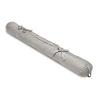 Beautissu boudin bas de porte 100% coton isolant avec passant pour porte | 100x10cm gris clair 100% de fenêtre pour jardin anti-courant d'air bloqueur poignée transport anti froid coupe Viento