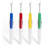 Coupe-couture avec capuchon - Outil de décrochage de point pointu pour couture à la main, broderie, point de croix, bricolage - Coupe-fil avec housse de sécurité - Outil de décrochage rapide pour