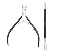 Coupe Cuticule Ongle,Pince Ongles Cuticules Professionnel à Ciseaux Cuticle Kit Repousse Coupe-Cuticules en Pousse Pusher Acier Materiel Trimmer Coupe-Ongles Nipper Tweezers,pour Onglerie Pedicure