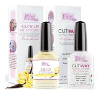 Coupe-cuticules professionnel pour mains et pieds 12 ml - Dissout et élimine les cuticules, traitement des ongles des mains et des pieds (24 ml (repousse cuticules + huile cuticule)