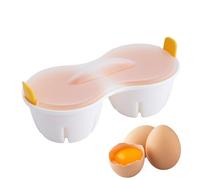 Coupe De Braconnier Oeufs - Cuiseur D'oeufs En Chemise Micro-ondes | Double Tasses D'oeufs Chaudière | Cuiseur De Cuisine À 2 Câbles | Porteur D'oeufs En Chemise Antiadhésive Avec Gadgets De Cuisine