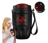 Coupe de café isolée - bouteille d'affichage à température intelligente, tasse de boisson en acier inoxydable | Porte de boissons de voyage Fask compact, récipient thermique