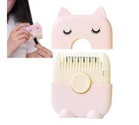 Coupe de cheveux -coupe peigne de rasoir - outil de coupe en acier inoxydable BAMS | Combi de rasoir double face 2 en 1 pour la coupe de cheveux des femmes, pointes fourches pour adultes pe