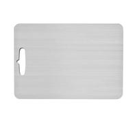 Coupe de coups - Titane Silver | Métal de planche à découper, tapis de coupe réversible à deux faces | Viande et préparation des légumes