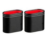Philos-Spiele Gobelets à dés similicuir, coutures blanches, intérieur velours, silencieux, lot de 2