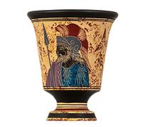 Coupe de Justice de Pythagore Tasse de Foire de Pythagore Dieu Grec Ancien Ares Céramique peinte à la main