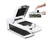 Coupe de légumes multifonctionnelle : pommes de terre et appât à l'oignon, hélicoptère de cuisine avec récipients | Salade coupe-fruits non vendus, utilisation manuelle du robot culinaire, utilisation