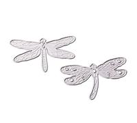Coupe De Libellules 2pcs Métal Subscendants Stencilles Modèle Scrapbooking Animal Diy Papier Die Coupe