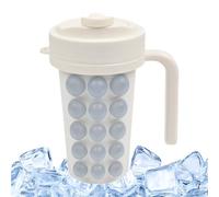 Coupe de machine à glaçons - Moule à glaçons en silicone de 600 ml 20 oz | Bac à congélateur portable en acier inoxydable PP à libération facile | Moule à sec rond