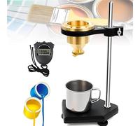 Coupe de mesure du débit de peinture de bureau, coupe de mesure de la viscosité, avec support réglable en hauteur, coupe de mesure en laiton pur, pour tester la viscosité des encres, des revêtements e