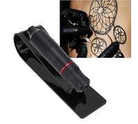 Coupe de pigment de tatouage support de cadre de plateau support de stylo de tatouage transparent Porte-outil de support de machine à tatouer pour(noir)