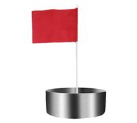 Coupe de putting de golf, trou de golf | Mettre des tasses avec un drapeau,Tasse de Golf en acier inoxydable avec drapeau, aide à l'entraînement des trous de Golf pour l'intérieur et l'extérieur de la