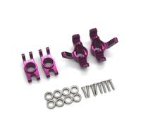 Coupe de roulement et siège à Roues arrière pour 1/14 1/16 RC - Part de Remplacement d'aluminium Compatible avec 14209 14210 M162 M163 16207-16210 H16v3(Purple)