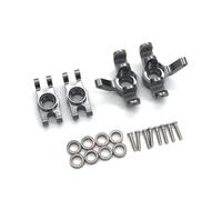 Coupe de roulement et siège à Roues arrière pour 1/14 1/16 RC - Part de Remplacement d'aluminium Compatible avec 14209 14210 M162 M163 16207-16210 H16v3(Light Grey)