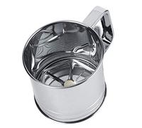 Coupe de tamis en acier inoxydable Coupe à la main Tamis à farine Squeeze Sucre à base de poudre de sucre Passoire fine pour filtre à gâteaux Dessert Recette de cuisine familiale Outil de cuisson et d