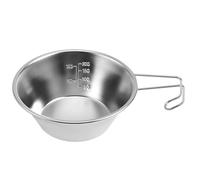 Coupe de tasse de camping - plate pour tasse en métal portable, outil pour conteneur, kit robuste | casseroles de voyage durables pliables, Trekking Trekking Barbecue Grill déjeuner pour Pra