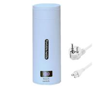 Coupe d'eau électrique de Voyage,3 en 1 Mini Bouilloire Portable Tasse d'eau de Chauffage électrique, Petit Mini dortoir Maison, Tasse de Chauffage Portable pour Les Voyages (Bleu)