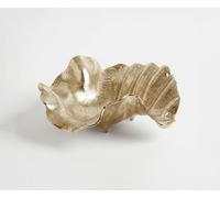 Coupe décorative Almira l38 x P38 x H15 cm Aluminium Champagner Faite main