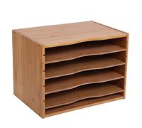 Coupe-documents de bureau à domicile, 4 étagères réglables, porte-revues, bureau, solution de rangement de documents, fournitures de bureau efficaces, système de gestion du papier