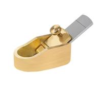 Coupe-doigts professionnel en laiton pour violon, alto, violoncelle - Outil de luthier à semelle incurvée avec lame en acier tranchante (13 x 26 x 8 mm)