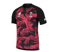 Coupe du Monde 2023 RWC Fidji, Maillot de Rugby, Maillot de Football d'entraînement for Hommes(Noir,S)