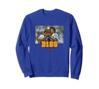 Coupe du Monde D10S Maradona Sweatshirt, Unisexe pour Adultes, Bleu Royal, XXL
