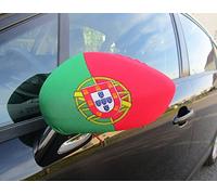 *** COUPE DU MONDE FIFA 2026 *** PORTUGAL Pack de 2 Housses Standard Drapeau Portugais pour rétroviseur de voitures.