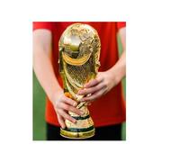 Coupe du Monde Réplique 2022 Fans Souvenir Modèles Statue Fans Compétitions Gagnants Trophée Placage Or Résine Football Souvenir