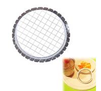 Coupé D'œuf D'oeuf,Coupe-cube de Fruits,Hachoir à Oeufs en Acier Inoxydable,Trancheuse et Séparateur D'oeufs,Outil De Grille en Acier Inoxydable Slicer,1PC