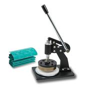 Coupe-échantillons pour tissus et moquettes, pression manuelle de 100 cm², épaisseur de coupe 0-10 mm, idéal pour l'échantillonnage du cuir et du papier
