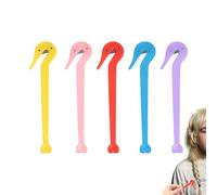 Coupe-élastique pour cheveux - coupe-cravate pour cheveux, Coupe-corde en caoutchouc élastique 5 pièces | Outil de corde en caoutchouc pour enlever les attaches, outils de