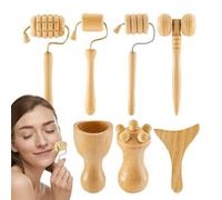 Coupe en bois pour contour - Outil d'aspiration de 17,8 x 8,9 cm - Équipement de santé portable | naturel, réduction de l'inconfort pendant l'entraînement compact, muscles dolores