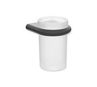 Coupe en verre Hewi Série 480 480.04.00060DC avec Halter , revêtement par poudre, noir mat