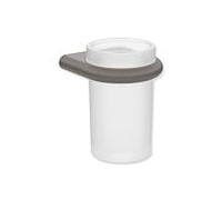 Coupe en verre Hewi Série 480 480.04.00060SC avec Halter , revêtement par poudre gris foncé nacré mica mat profond