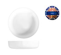 Coupe En Verre Opale Blanc Diwali 26Cm