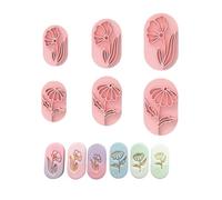Coupe-feuilles anti-adhésif - Accessoires de bricolage adaptés pour les créations artistiques et le processus de nettoyage facile - Ensemble de moules à bijoux en argile