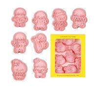 Coupe-figurine en d'épice, moule à fondant pour biscuits de Noël 3D | Kit de création de kit de pâtisserie en forme de d'épices saisonnier avec lot de friandises faites maison