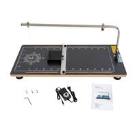 Coupe-fil chaud 30 W - 50-300 °C - Hauteur de coupe : 20 cm - Diamètre : 0,2 mm - Coupe-polystyrène - Avec support réglable - Coupe-polystyrène - 38 x 78 cm