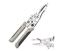 Coupe-Fil et Dénudeur,Crimpeur de Câble en Acier Inoxydable Robuste - Dénudeur avec Fonctions de Sertissage et Coupe de Fils - pour Entretien Moteur, Artisanat, Maison, Automobile, Industrie