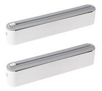Coupe Film Alimentaire, Derouleur Film Alimentaire avec Coupeur (2 Pièces) | Dévidoir Film Alimentaire, Ventouse Distributeur Papier Aluminium pour Papier d'Aluminium, Sûr, Adapté à la Cuisine