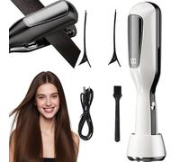 Coupe Fourche Cheveux, 2 En 1 Coupe Fourche Cheveux, Appareil D'élimination Des Fourches, Élimine Les Pointes Fourchues Et Les Cheveux Abîmés, Affichage LED, Rechargeable Usb (Blanc)