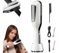 Coupe Fourche Cheveux, Coupe Fourche, Tondeuse À Pointes Fourchues Avec Affichage LED, Élimine Les Pointes Fourchues Et Les Cheveux Abîmés, Rechargeable, Pour La Maison Et Les Voyages (#Blanc)