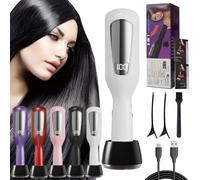 Coupe Fourche Cheveux et Pointes Abimées Sans Fil 2 en 1, avec Ions Négatifs, Élimine les Pointes Fourchues et les Cheveux Abîmés, pour Pointes Fourchues Sèches, Abîmées et Cassantes (Blanc)